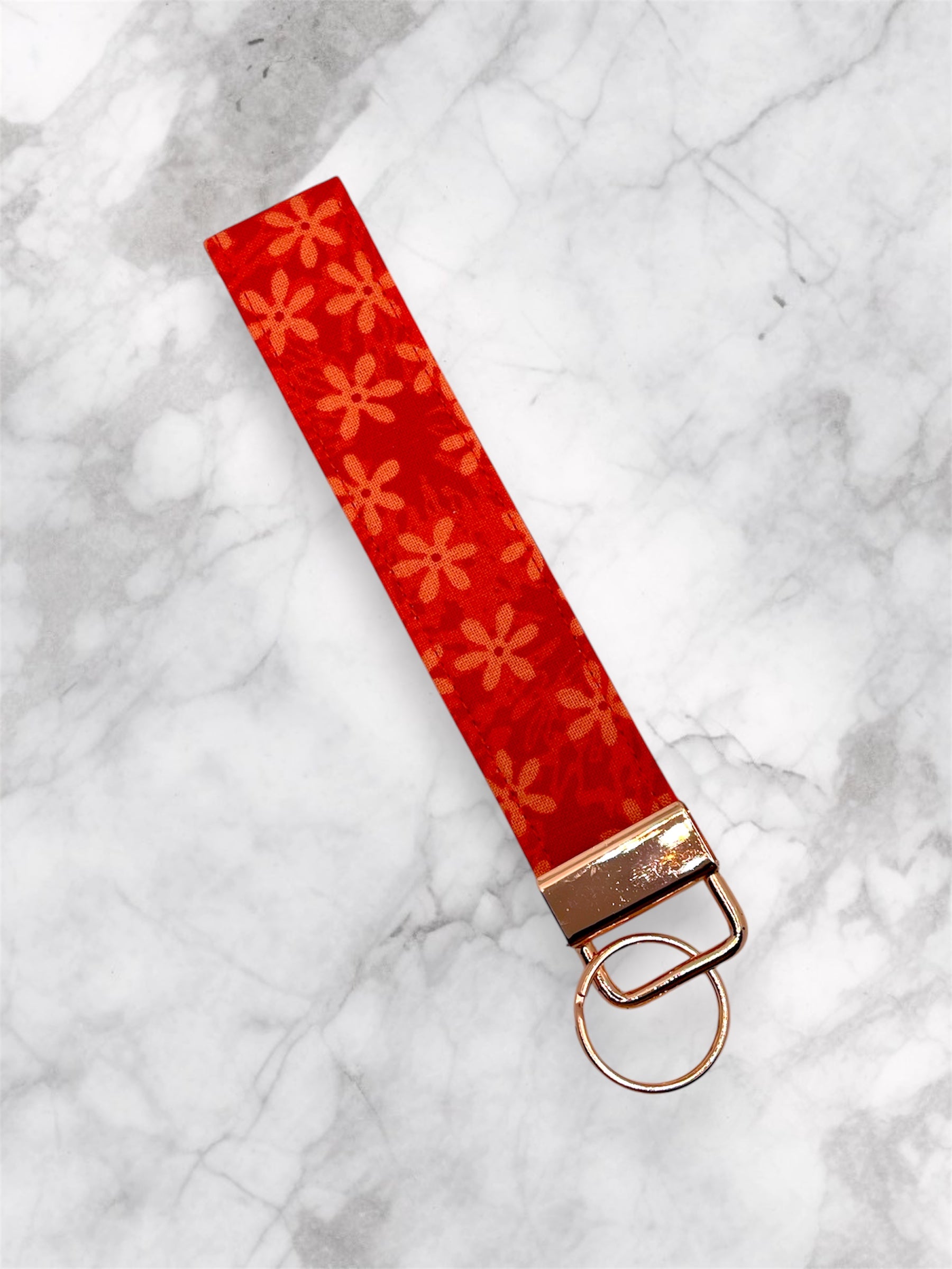 Coral Bloom Wristlet
