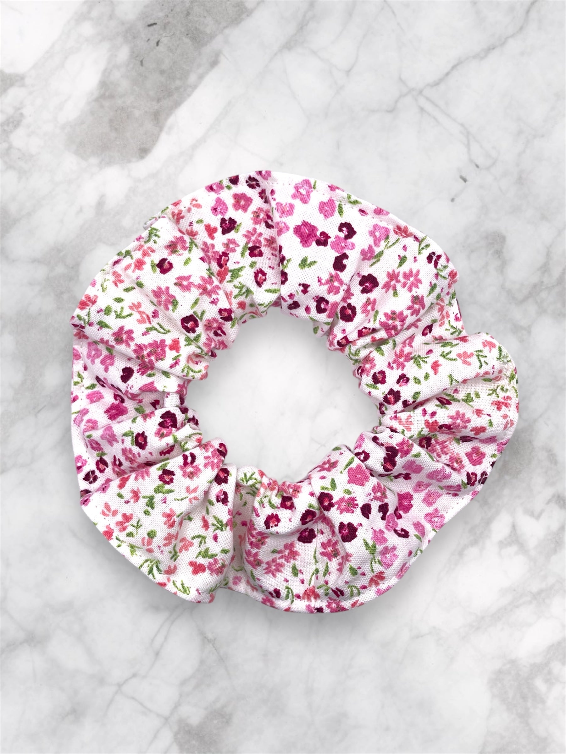 Pink Petals Scrunchie