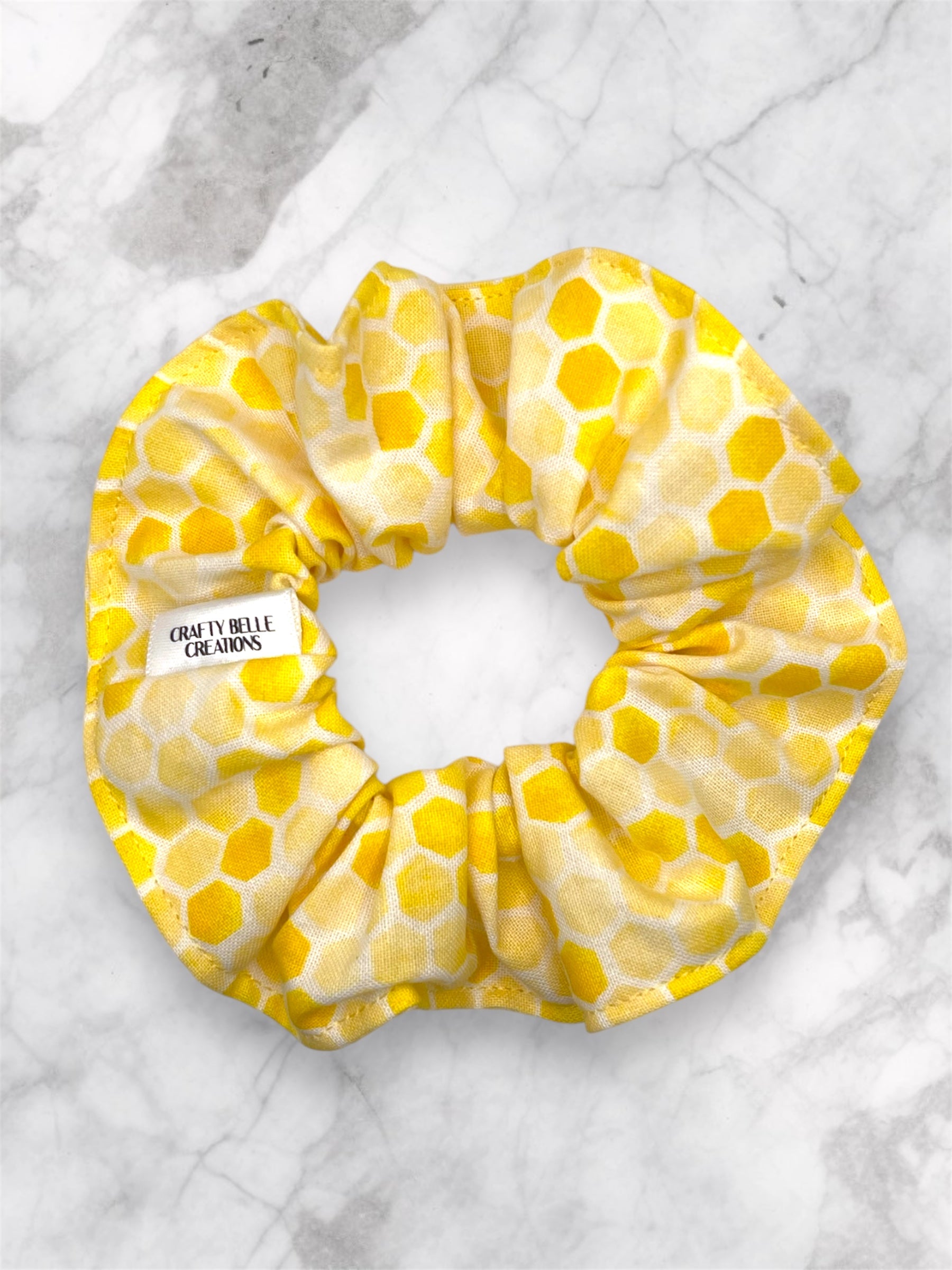 Lemon Hive Scrunchie