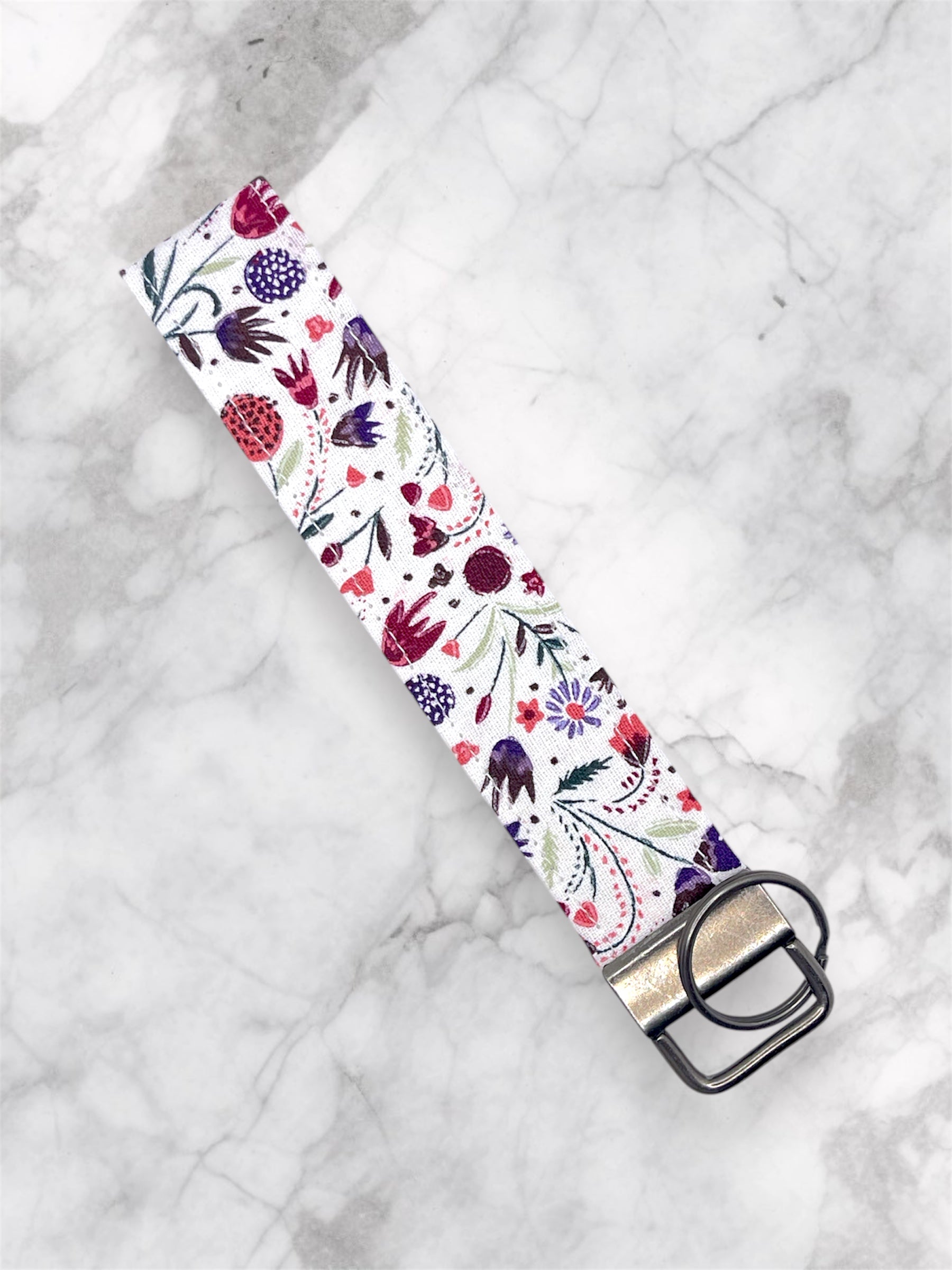 Bordeaux Bloom Wristlet