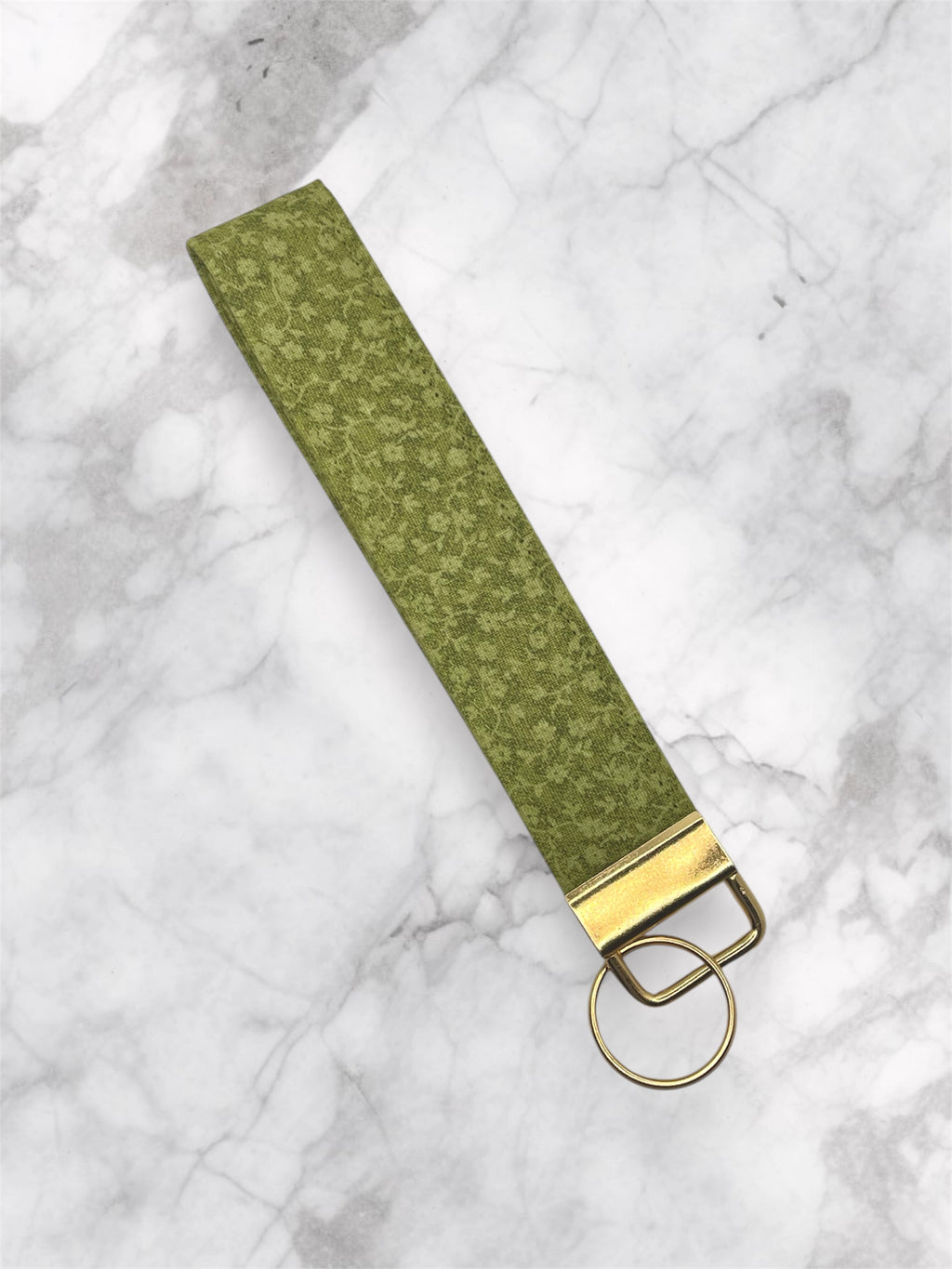 Olivewood Floral Wristlet